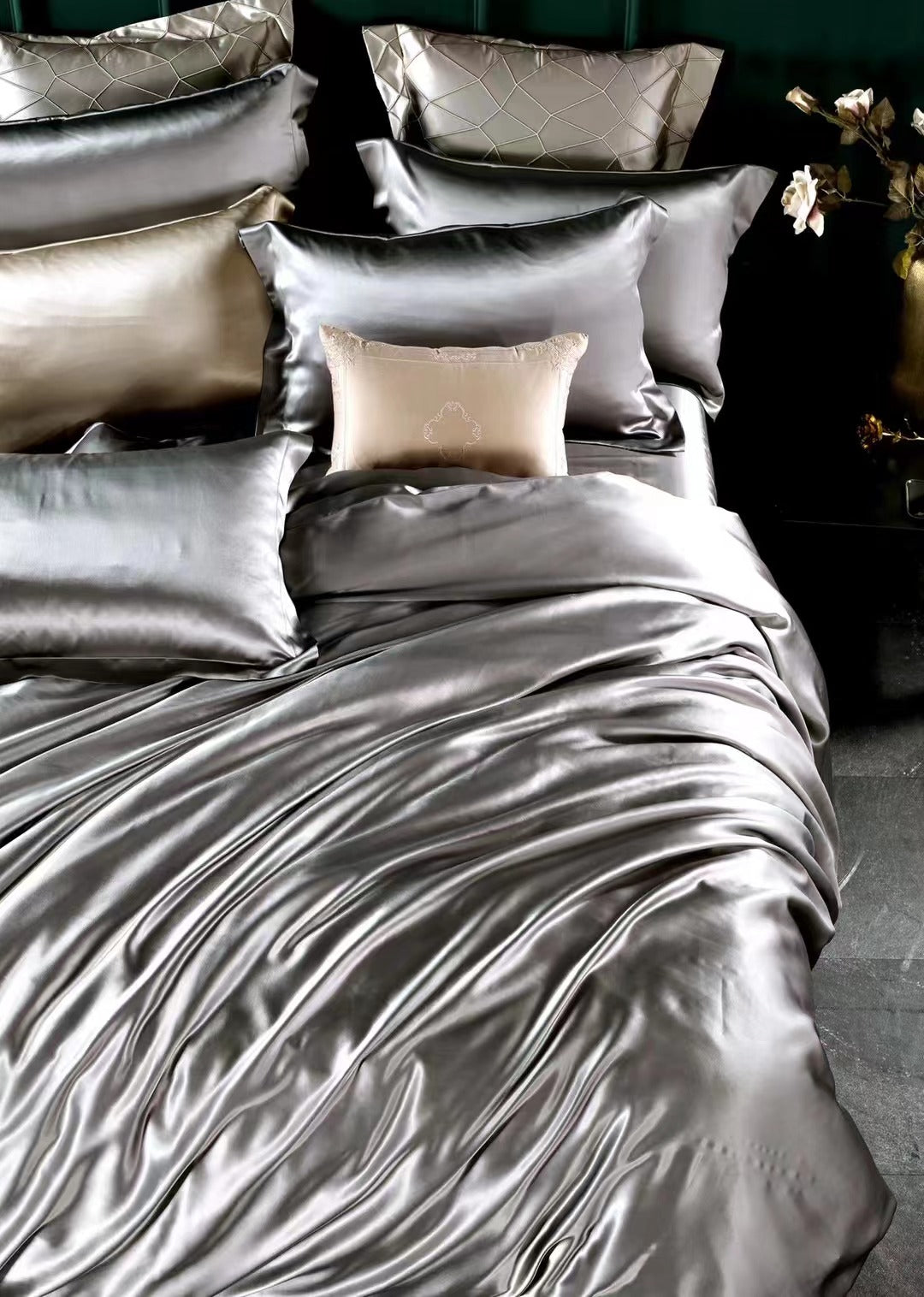 25 momme 100% silk duvet cover