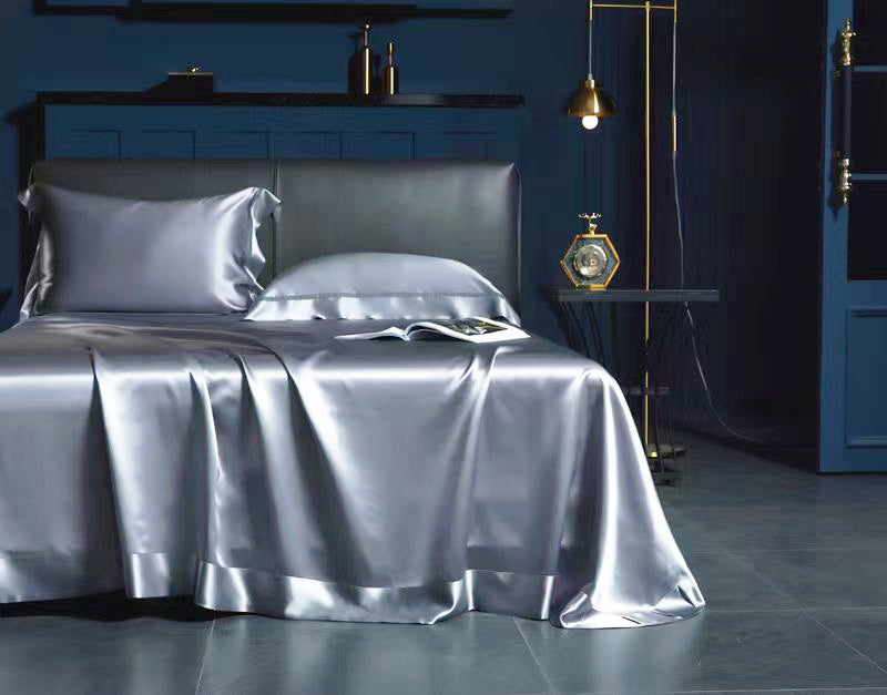 MIST - Lace artisan 30 Momme 4-Piece Pure Mulberry Silk Bed Linen Set