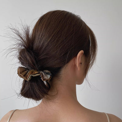 Monet Garden - 100% Mulberry Silk Scrunchy