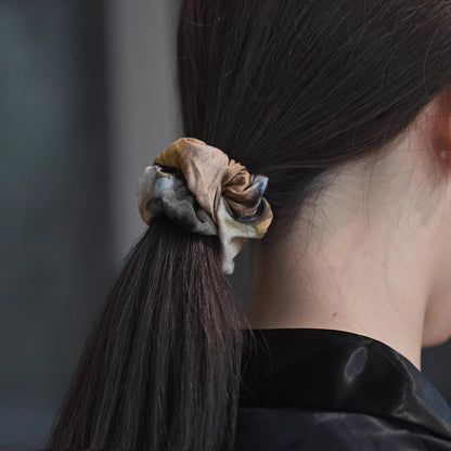 Monet Garden - 100% Mulberry Silk Scrunchy