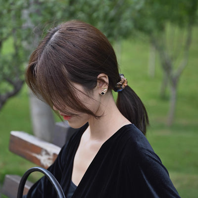 Monet Garden - 100% Mulberry Silk Scrunchy